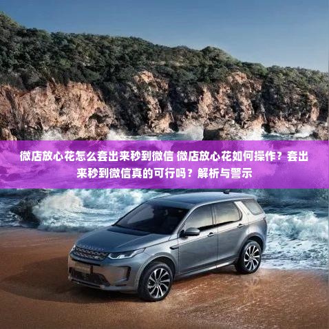 微店放心花怎么套出来秒到微信 微店放心花如何操作？套出来秒到微信真的可行吗？解析与警示