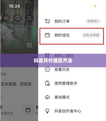 抖音月付最新自己兑现方法 揭秘抖音月付最新自用兑现方法