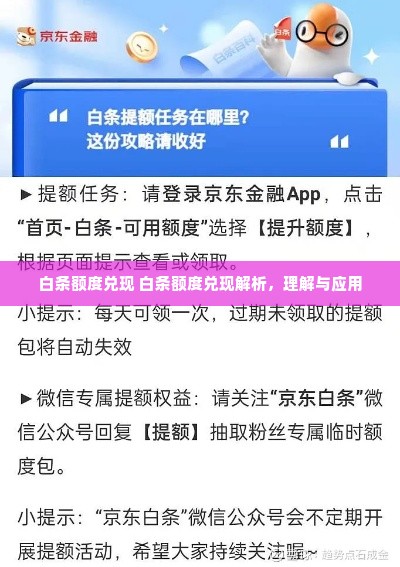 白条额度兑现 白条额度兑现解析，理解与应用