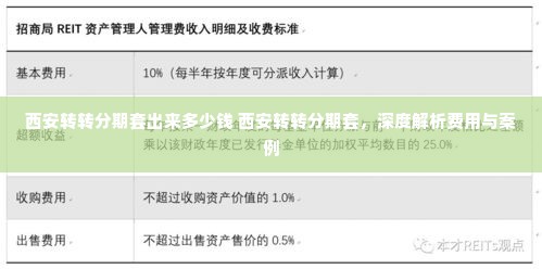 西安转转分期套出来多少钱 西安转转分期套，深度解析费用与案例
