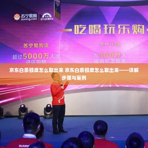 京东白条额度怎么取出来 京东白条额度怎么取出来——详解步骤与案例