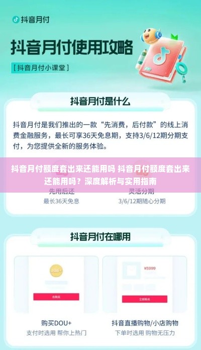 抖音月付额度套出来还能用吗 抖音月付额度套出来还能用吗？深度解析与实用指南