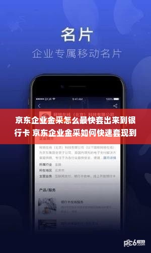 京东企业金采怎么最快套出来到银行卡 京东企业金采如何快速套现到银行卡——详解步骤与案例