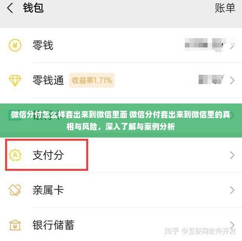 微信分付怎么样套出来到微信里面 微信分付套出来到微信里的真相与风险，深入了解与案例分析