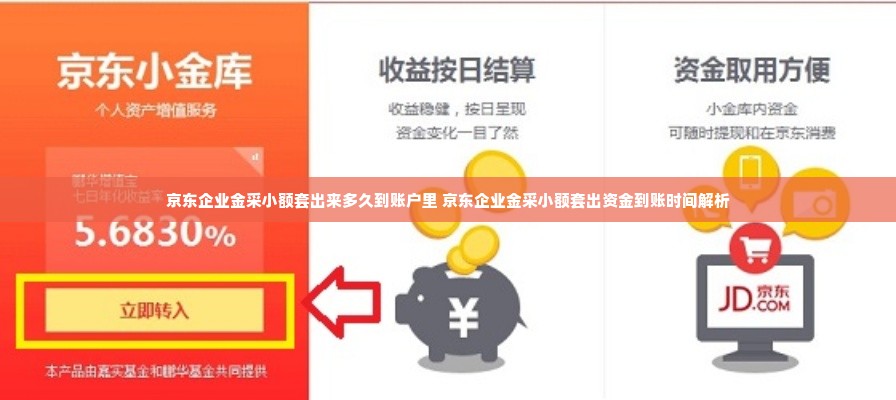 京东企业金采小额套出来多久到账户里 京东企业金采小额套出资金到账时间解析