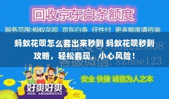 蚂蚁花呗怎么套出来秒到 蚂蚁花呗秒到攻略，轻松套现，小心风险！