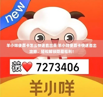 羊小咩便荔卡怎么快速套出来 羊小咩便荔卡快速套出攻略，轻松解锁隐藏福利！