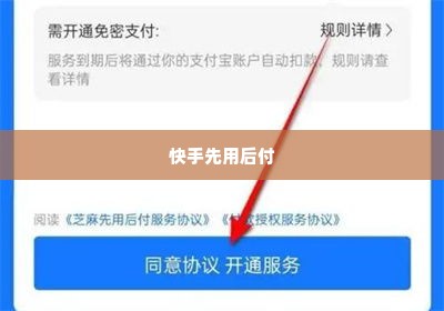 快手先用后付兑现 快手先用后付，开启消费新纪元