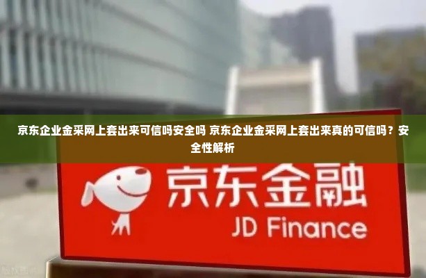京东企业金采网上套出来可信吗安全吗 京东企业金采网上套出来真的可信吗？安全性解析