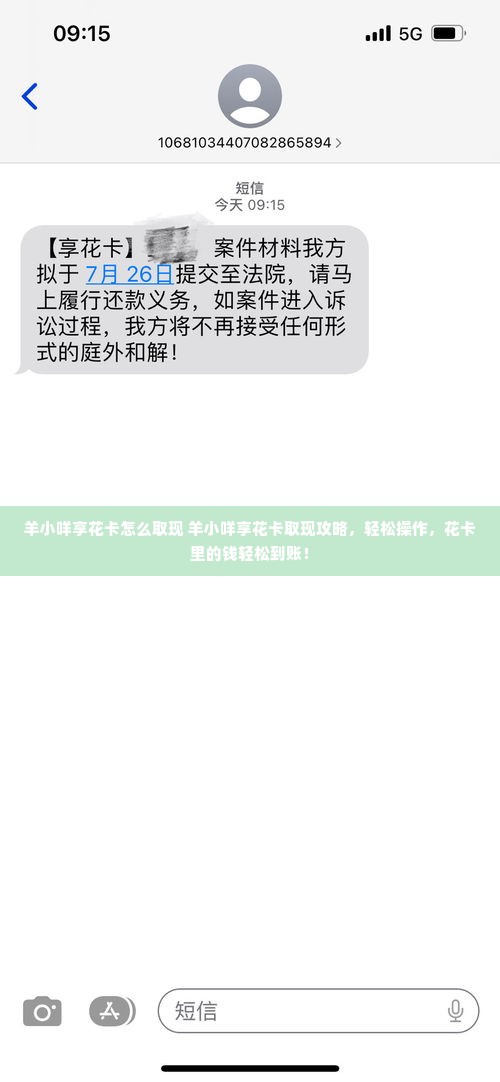 羊小咩享花卡怎么取现 羊小咩享花卡取现攻略，轻松操作，花卡里的钱轻松到账！