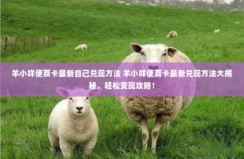羊小咩便荔卡最新自己兑现方法 羊小咩便荔卡最新兑现方法大揭秘，轻松变现攻略！