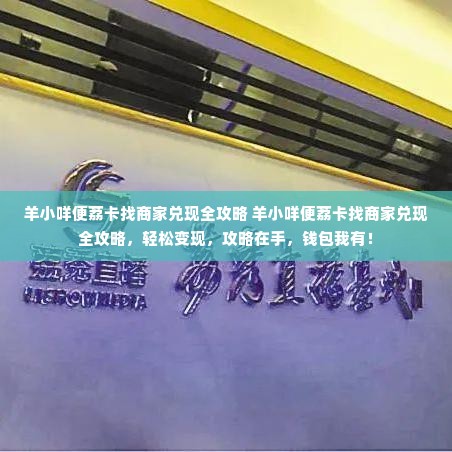 羊小咩便荔卡找商家兑现全攻略 羊小咩便荔卡找商家兑现全攻略，轻松变现，攻略在手，钱包我有！