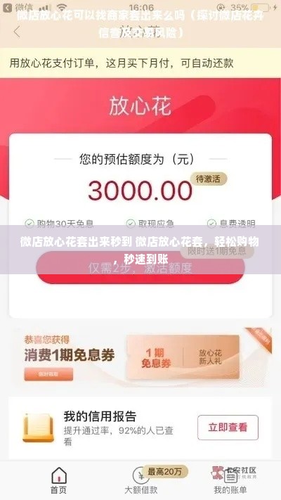 微店放心花套出来秒到 微店放心花套，轻松购物，秒速到账