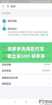 拼多多先用后付怎套出来500 拼多多先用后付，如何巧妙套出500元优惠？详解攻略与案例