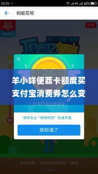 羊小咩便荔卡额度买支付宝消费券怎么变现 羊小咩便荔卡额度买支付宝消费券，教你轻松变现攻略！