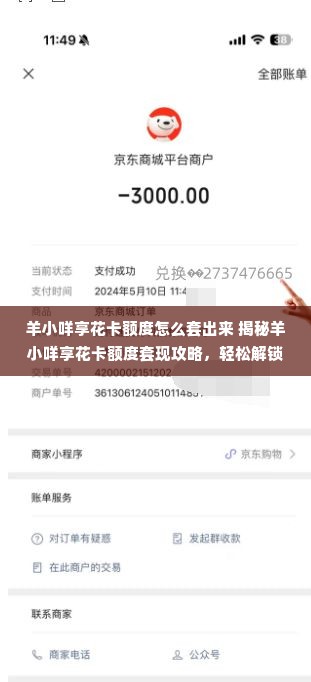 羊小咩享花卡额度怎么套出来 揭秘羊小咩享花卡额度套现攻略，轻松解锁你的消费潜力！