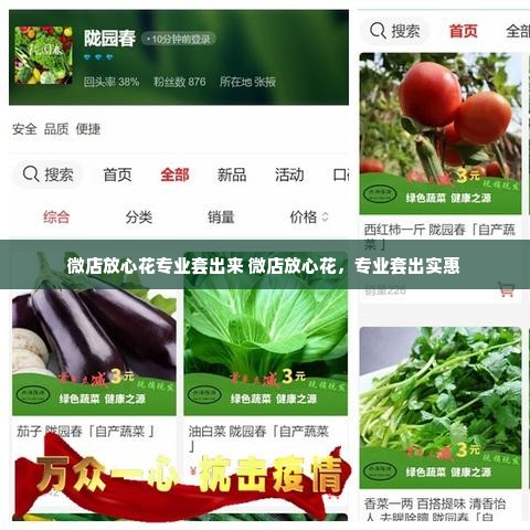 微店放心花专业套出来 微店放心花，专业套出实惠