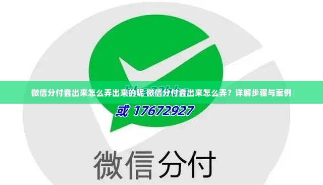 微信分付套出来怎么弄出来的呢 微信分付套出来怎么弄？详解步骤与案例