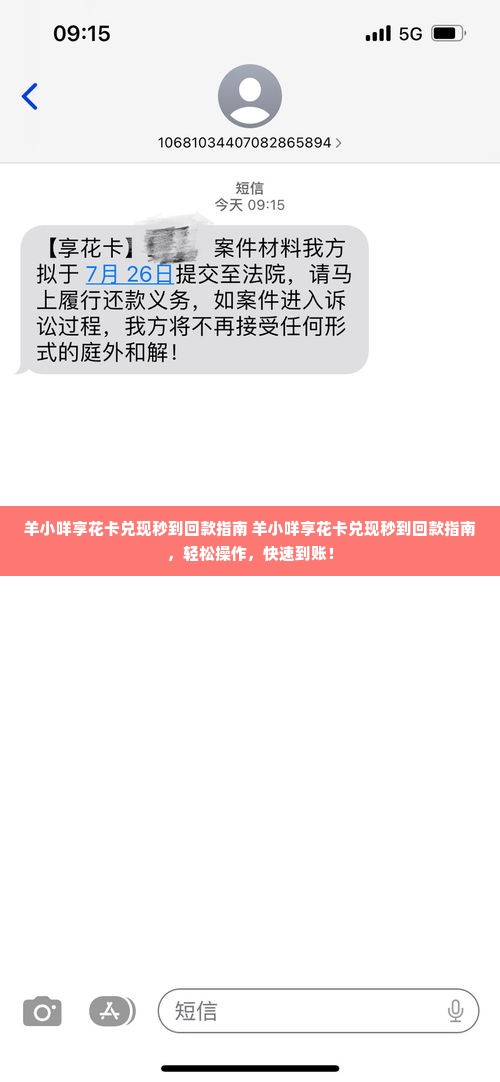 羊小咩享花卡兑现秒到回款指南 羊小咩享花卡兑现秒到回款指南，轻松操作，快速到账！