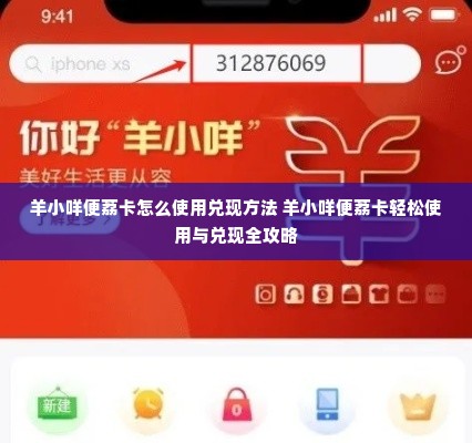 羊小咩便荔卡怎么使用兑现方法 羊小咩便荔卡轻松使用与兑现全攻略