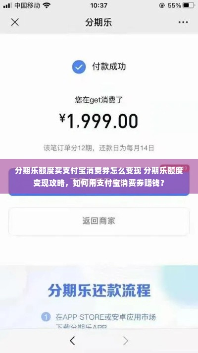 分期乐额度买支付宝消费券怎么变现 分期乐额度变现攻略，如何用支付宝消费券赚钱？