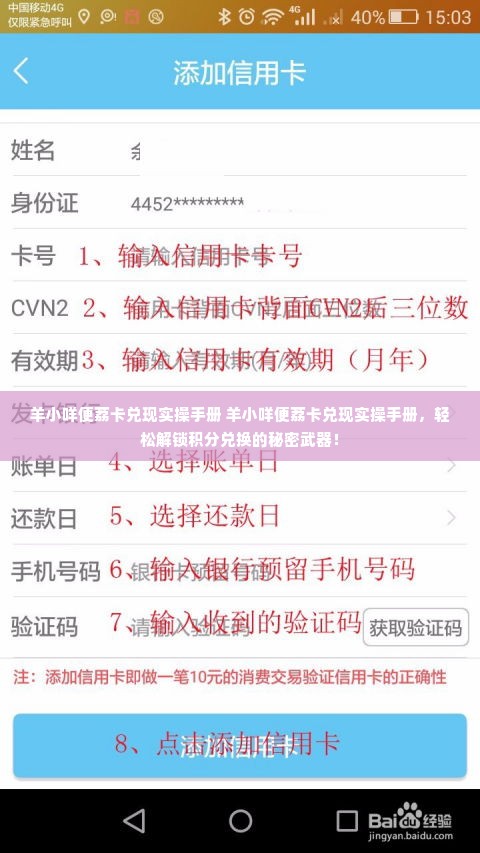 羊小咩便荔卡兑现实操手册 羊小咩便荔卡兑现实操手册，轻松解锁积分兑换的秘密武器！