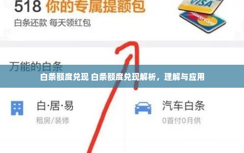 白条额度兑现 白条额度兑现解析，理解与应用